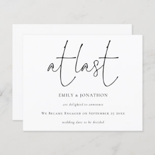 Letzte Ankündigung der Verlobung zur Erstellung ei