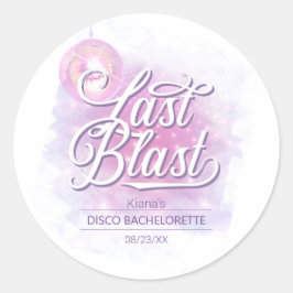 Letzte Blast Disco Bachelorette ID928 Runder Aufkleber