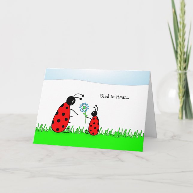 Letzte Chemo-Runde gratulieren Card-Lady Bugs Karte (Vorderseite)