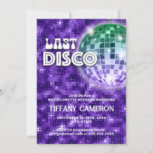 Letzte Disco Bachelorette Einladung