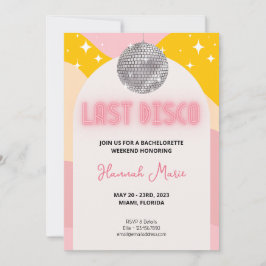 Letzte Disco Bachelorette Einladung