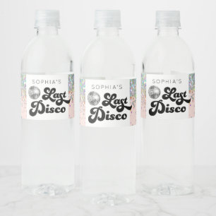 Letzte Disco Bachelorette Wasserflaschen Labels Wasserflaschenetikett