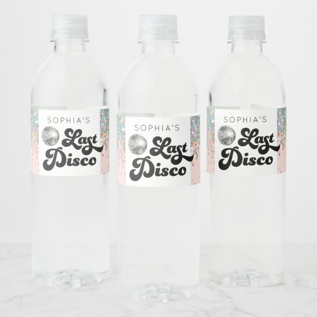 Letzte Disco Bachelorette Wasserflaschen Labels Wasserflaschenetikett (Flaschen)