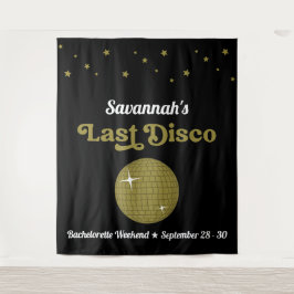 Letzte Disco Bridge Junggeselinnen-Abschied Groovy Wandteppich