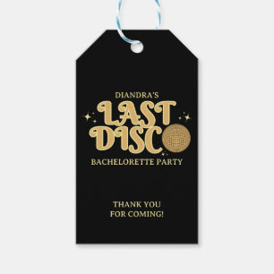 Letzte Disco Retro Silber 70er Junggesellinnenabsc Geschenkanhänger