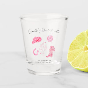 Letzte Disco Rodeo Bachelorette Week-end Party Schnapsglas