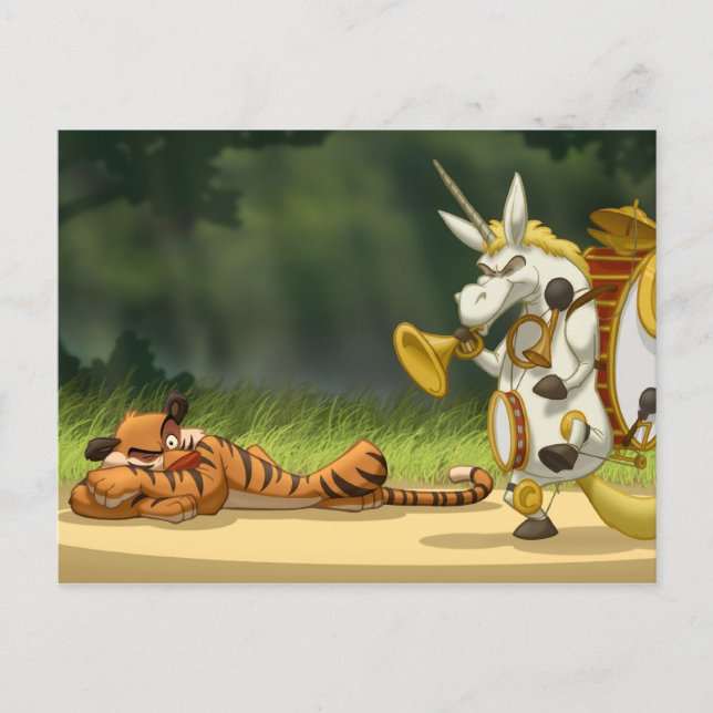 Letzte Einhorn-Postkarte Postkarte (Vorderseite)