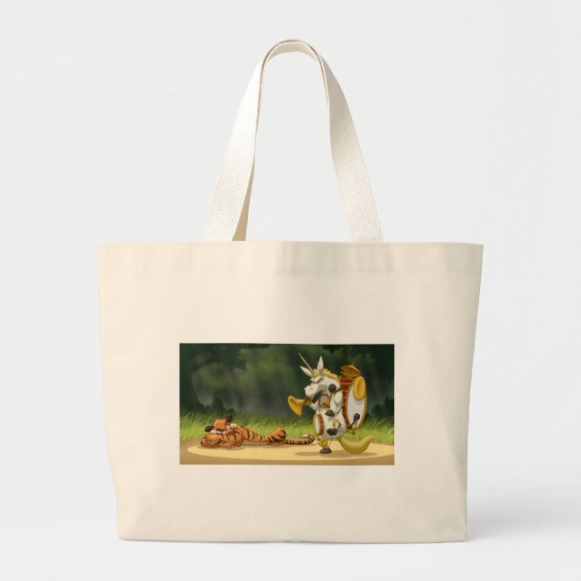 Letzte Einhorn-Tasche Jumbo Stoffbeutel (Vorne)