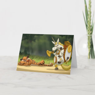 Letzte Einhornkarte (Leerseite innen) Karte