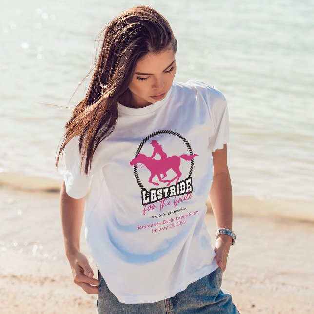 Letzte Fahrt mit Pink für den Bride-T - Shirt (Von Creator hochgeladen)