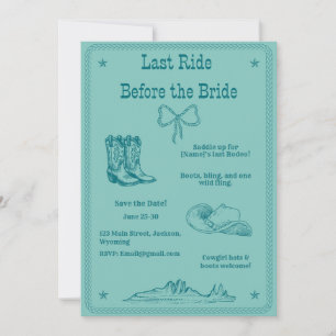 Letzte Fahrt vor dem Western Bachelorette Save The Date