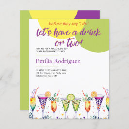 Letzte Fiesta Cocktails Bachelorette Brautparty