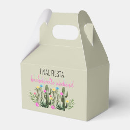 Letzte Fiesta Personalisierte Junggesellinnenparty Geschenkschachtel