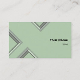 Letzte geometrische Dreiecksformen mit grüner Geom Visitenkarte