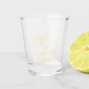 Letzte Gold Gastgeschenk Hochzeit Personalisierte Schnapsglas