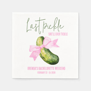 Letzte Gurke, die sie jemals kitzeln wird Junggese Serviette