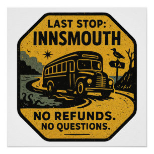 Letzte Haltestelle: Innsmouth - Vintager Transitwa Poster