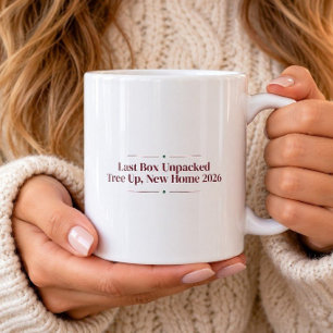 Letzte Kiste ausgepackt Baum auf Neues Zuhause 202 Kaffeetasse