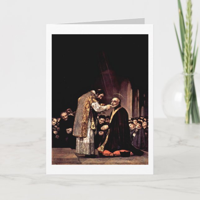 Letzte Kommune von St. Joseph von Francisco de Goy Karte (Vorderseite)