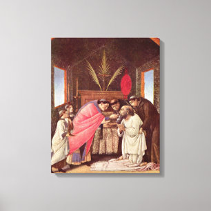 Letzte Kommunion des Hl. Hieronymus - Botticelli Leinwanddruck