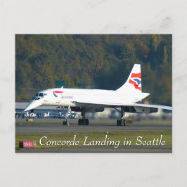 Letzte Koncorderlandung in Seattle Postkarte