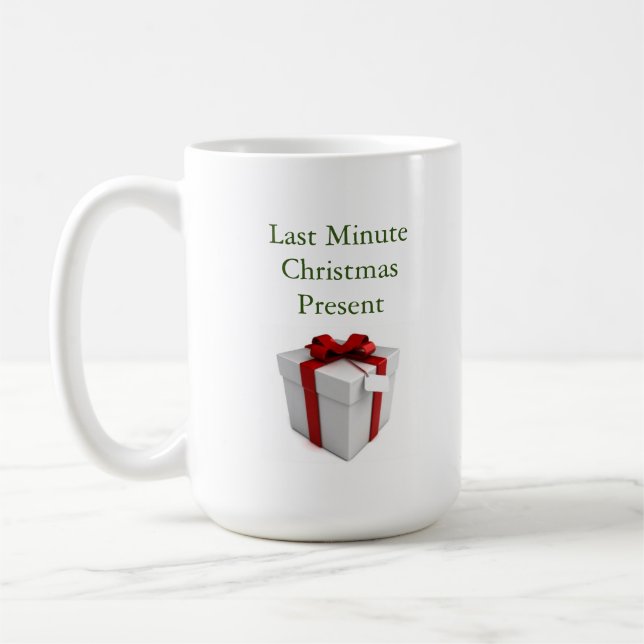 Letzte Minute Weihnachten - Eine MisterP-Tasse Kaffeetasse (Links)
