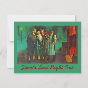 LETZTE NACHT AUSSERHALB BACHELOR PARTY EINLADEN Gu Einladung