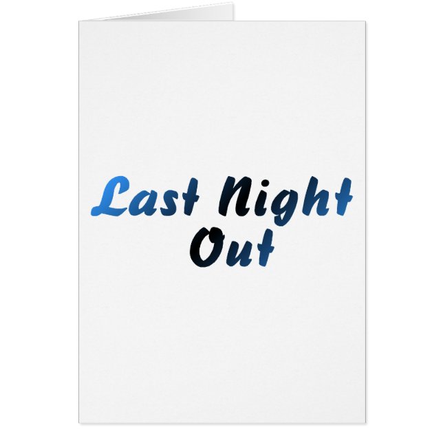 Letzte Nacht (blau) (Vorne)