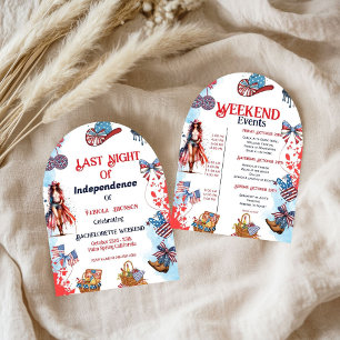 Letzte Nacht der Unabhängigkeit 4. von Bachelorett Einladung