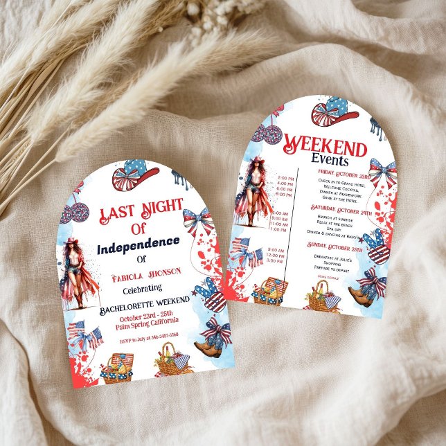 Letzte Nacht der Unabhängigkeit 4. von Bachelorett Einladung (Von Creator hochgeladen)
