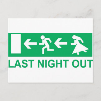 letzte Nacht Postkarte