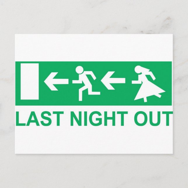 letzte Nacht Postkarte (Vorderseite)