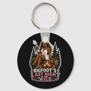 Letzte Nacht Wilde Bigfoot-Junggesellinnenparty Lu Schlüsselanhänger