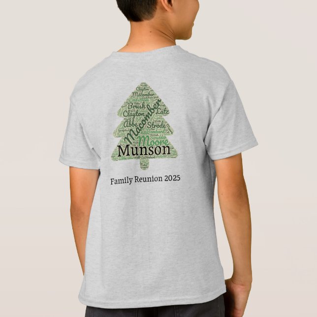 Letzte Namensstruktur 2025 T-Shirt (Rückseite)