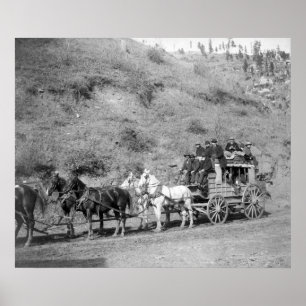 Letzte Reise der "Ballast-Zug-" Fotografie Poster