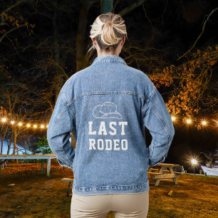 Letzte Rodeo-Brautjunggesellinnen-Abschiedsparty-D Jeansjacke