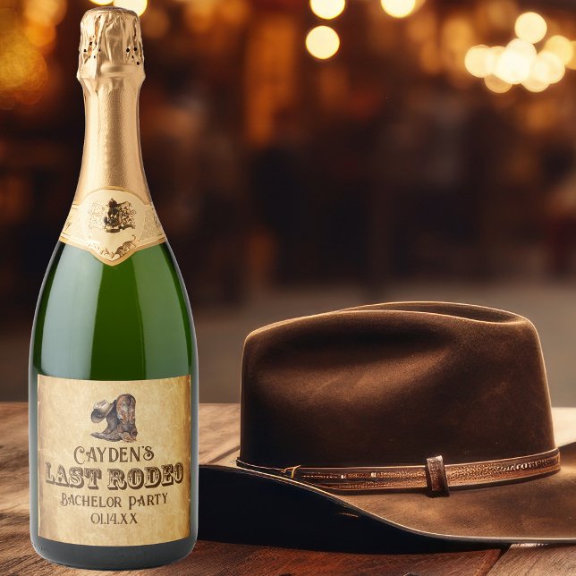 Letzte Rodeo Cowboy Grunge Brown Bachelor Party (Von Creator hochgeladen)