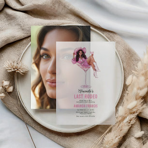 Letzte Rodeo-Disco-Cowgirl-Vellum-Junggesellinnenp
