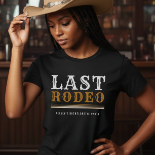 Letzte Rodeo-Junggesellinnen-Abschiedsparty Braune T-Shirt