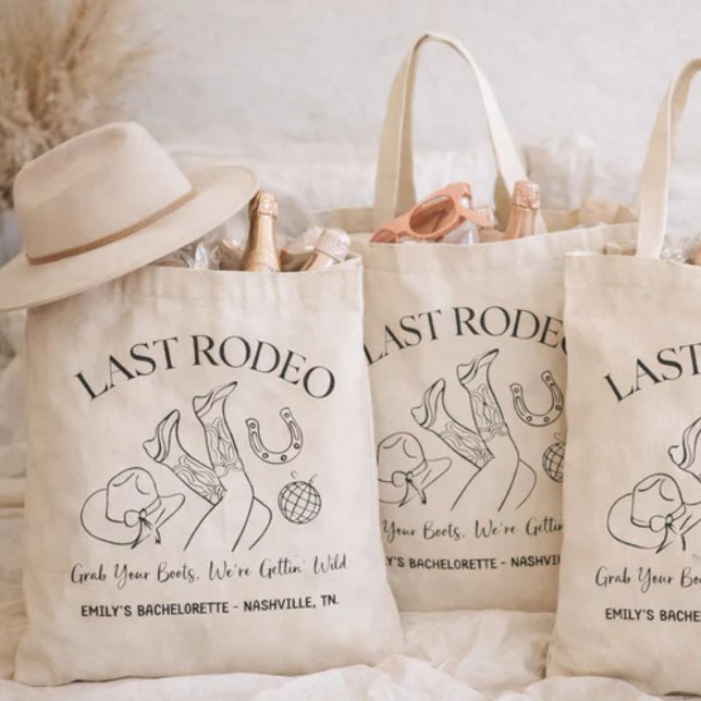 Letzte Rodeo-Junggesellinnen-Tasche | Westliche Ba Tragetasche (Von Creator hochgeladen)