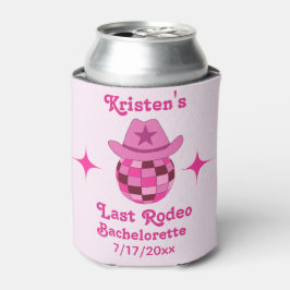 Letzte Rodeo Pink Disco Cowgirl Bachelorette Dosenkühler