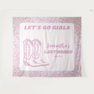 Letzte Rodeo Western Cowgirl Junggesellinnenabschi Wandteppich