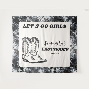 Letzte Rodeo Western Cowgirl Junggesellinnenabschi Wandteppich