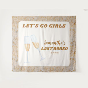 Letzte Rodeo Western Cowgirl Junggesellinnenabschi Wandteppich