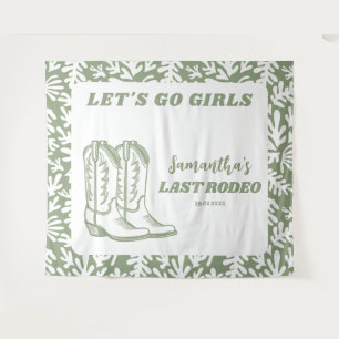 Letzte Rodeo-Western-Cowgirl-Junggesellinnenparty Wandteppich