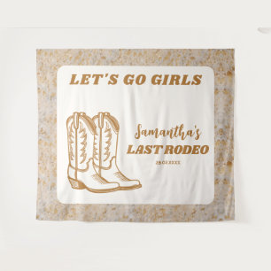 Letzte Rodeo-Western-Cowgirl-Junggesellinnenparty Wandteppich