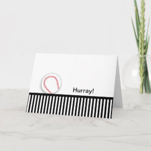 Letzte Runde Chemo Glückwunsch Card-Baseball Karte