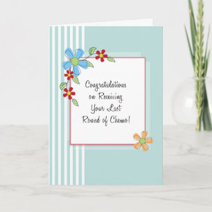 Letzte Runde Chemo Glückwunschkarte Karte
