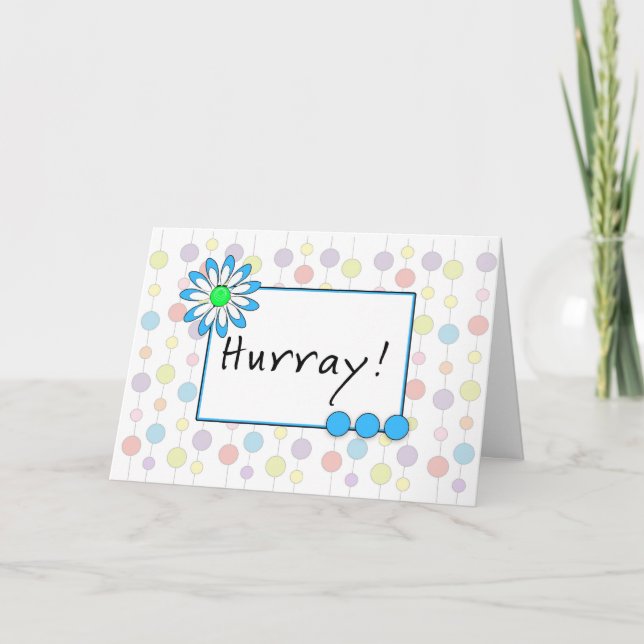 Letzte Runde Chemotherapie Grußkarte - Hurray Karte (Vorderseite)