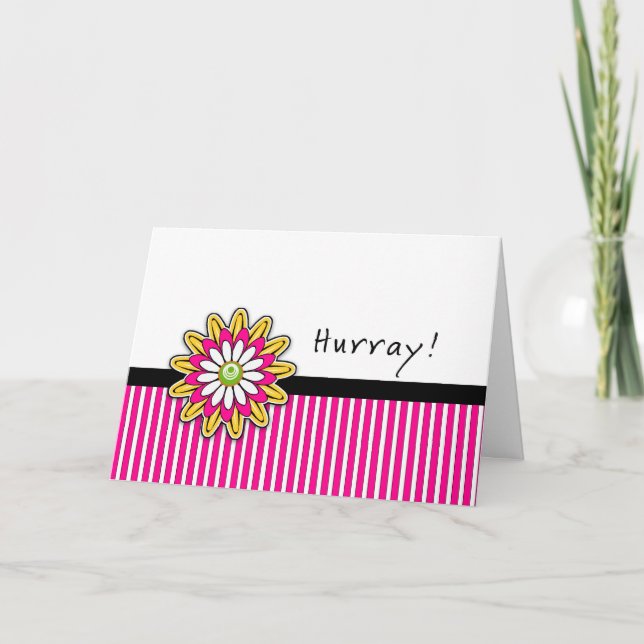 Letzte Runde der Strahlengrüßkarte - Hurray Karte (Vorderseite)
